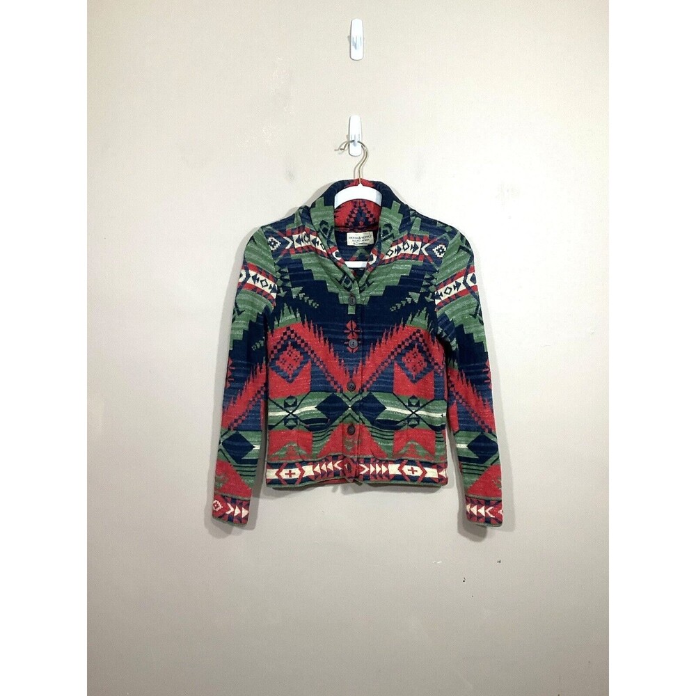 Denim & Supply Ralph Lauren Womens Southwestern Cardigan XS Aztec Western Tribal